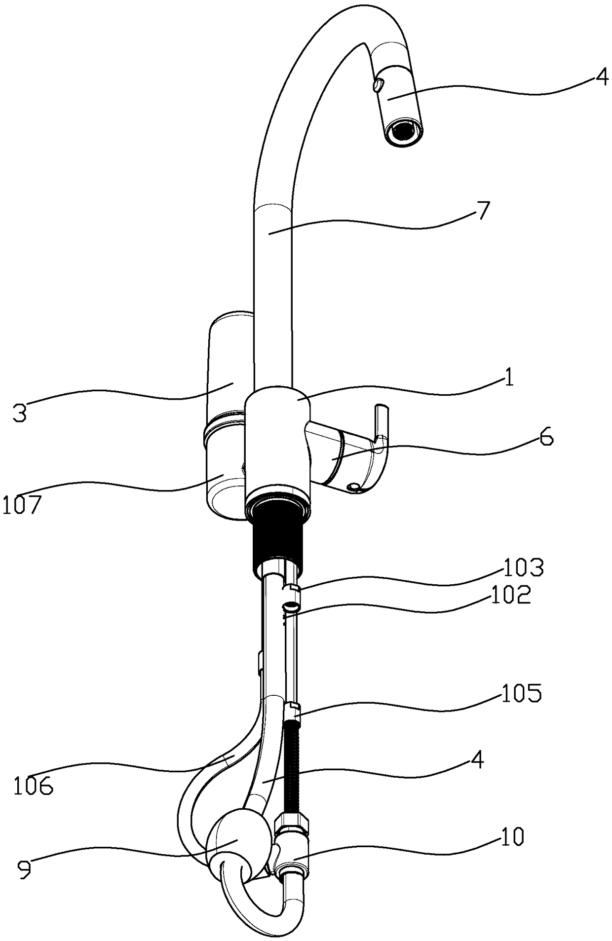 Pumpable water treatment intelligent faucet