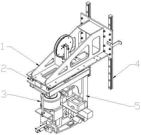 Cantilever type floating steel strip bundling device