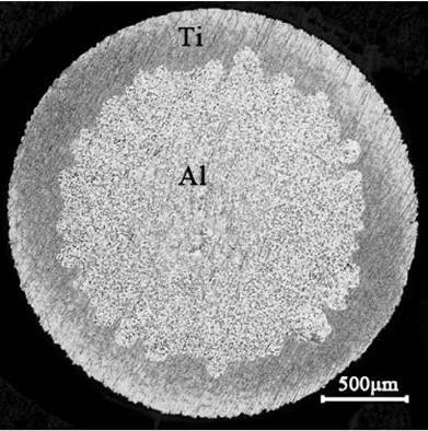 Ti/Al composite wire for additive manufacturing of TiAl alloy and preparation method of Ti/Al composite wire