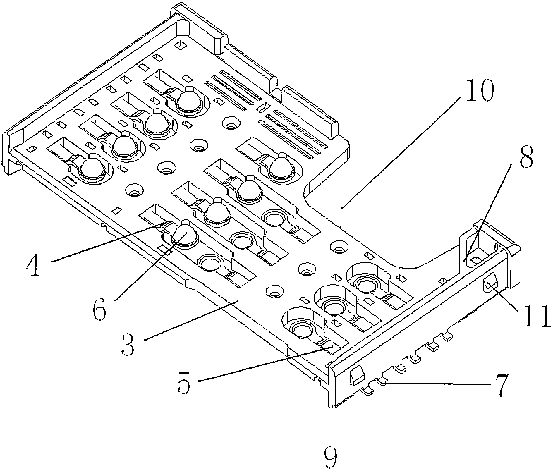 Side-inserting double-layer SIM (subscriber identity module) card socket