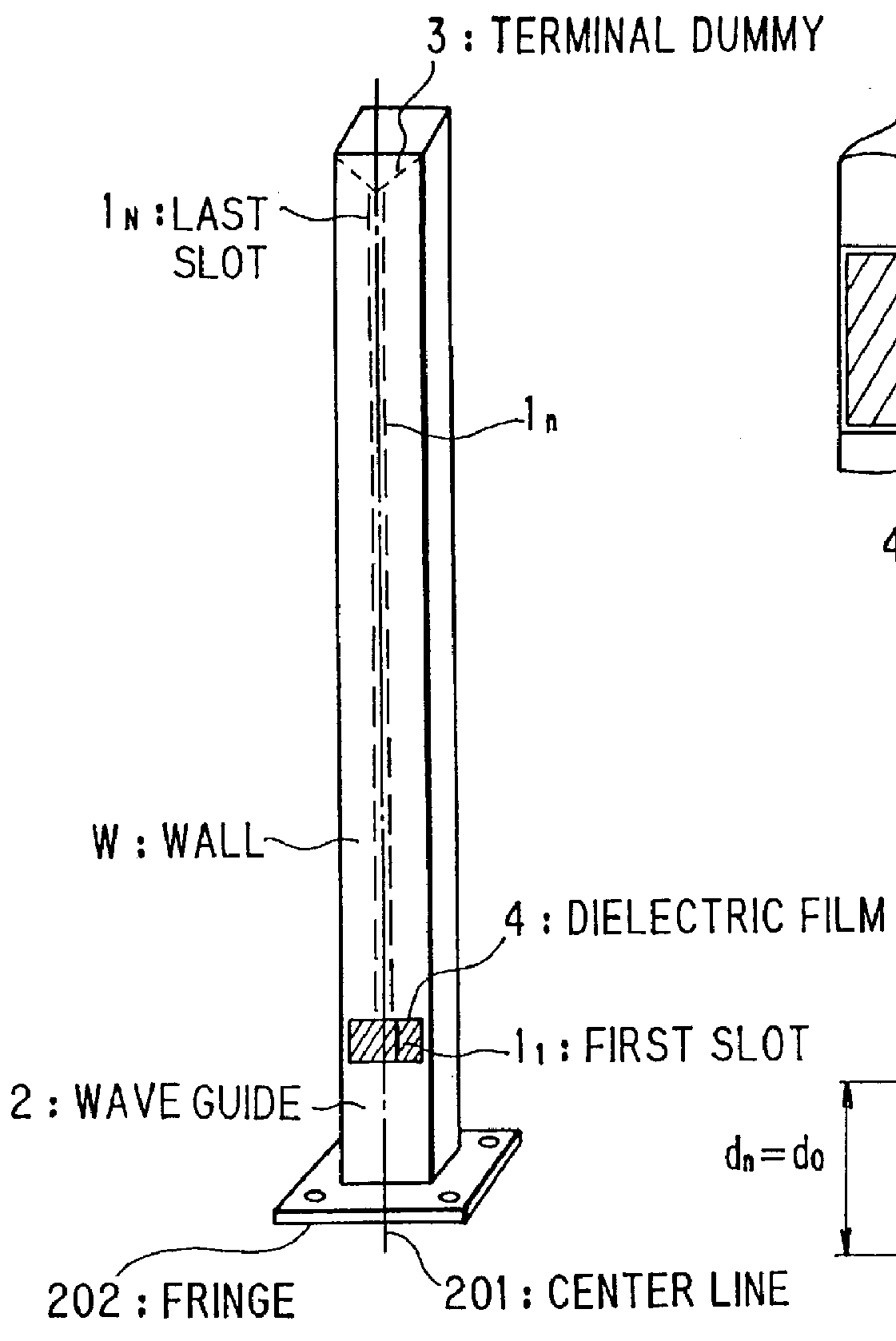 Shaped beam array antenna for generating a cosecant square beam