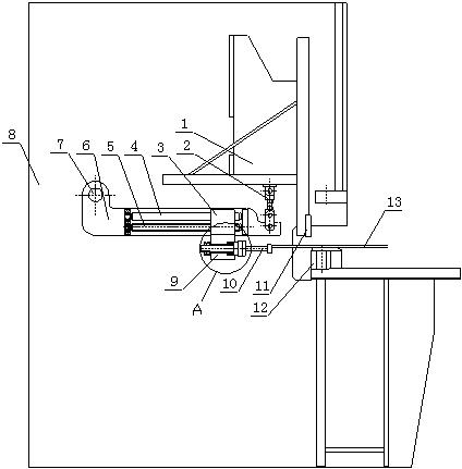 Rear stop mechanism of plate shearing machine