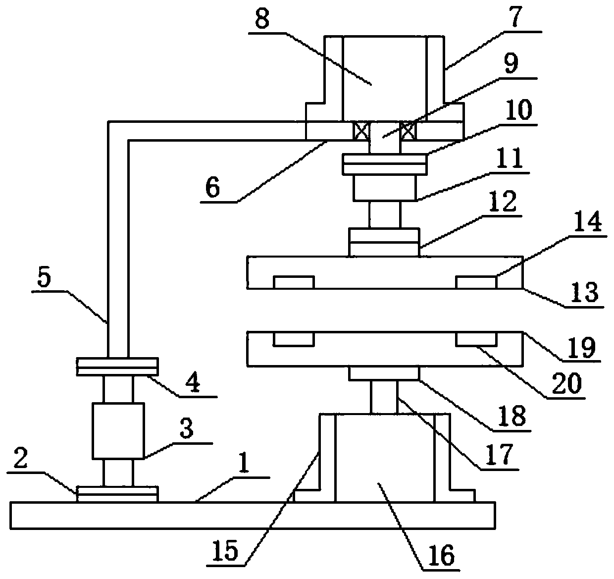 Diamond-shaped part rounding device