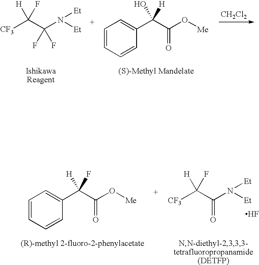 Process for fluorination using 1,1,2,2-tetrafluoroethyl-n,n-dimethylamine