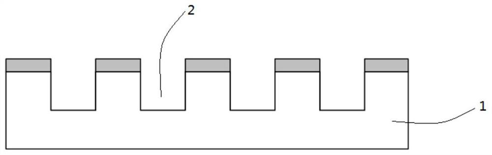 Trench type high-voltage isolation capacitor device based on Trench process and preparation method