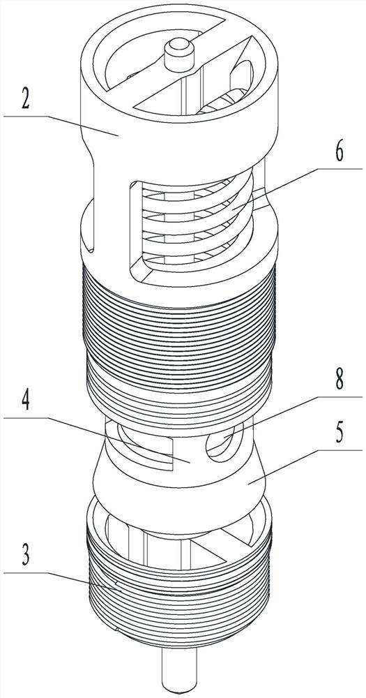 An erosion-resistant normally open internal blowout preventer