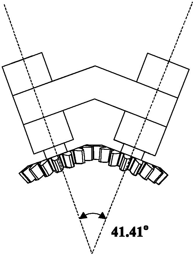 Synchronous unfolding-folding space extend arm of triangular prism based on centripetal mechanisms