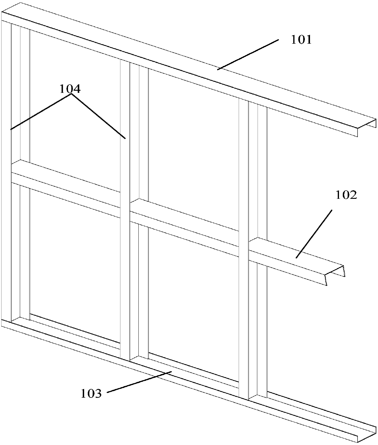 A manufacturing method for on-site spraying and filling of inorganic fiber walls