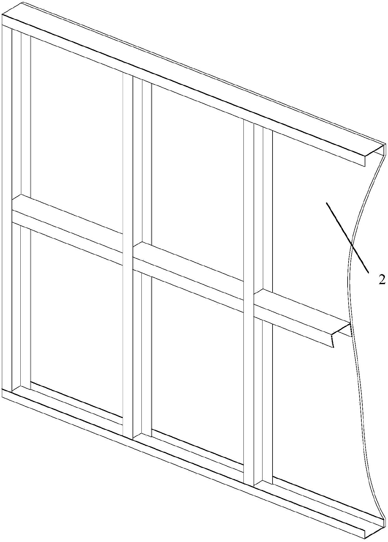 A manufacturing method for on-site spraying and filling of inorganic fiber walls