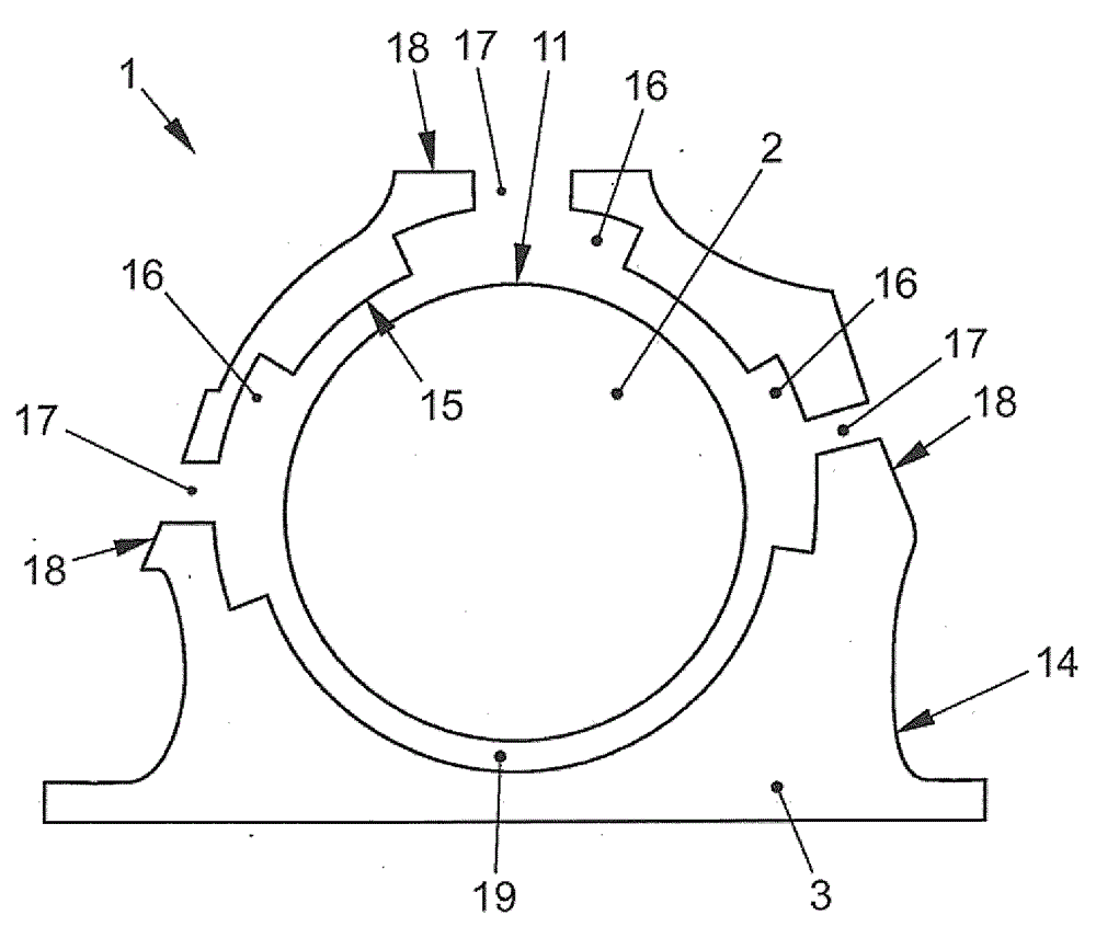 Unit and casing with a cooling jacket