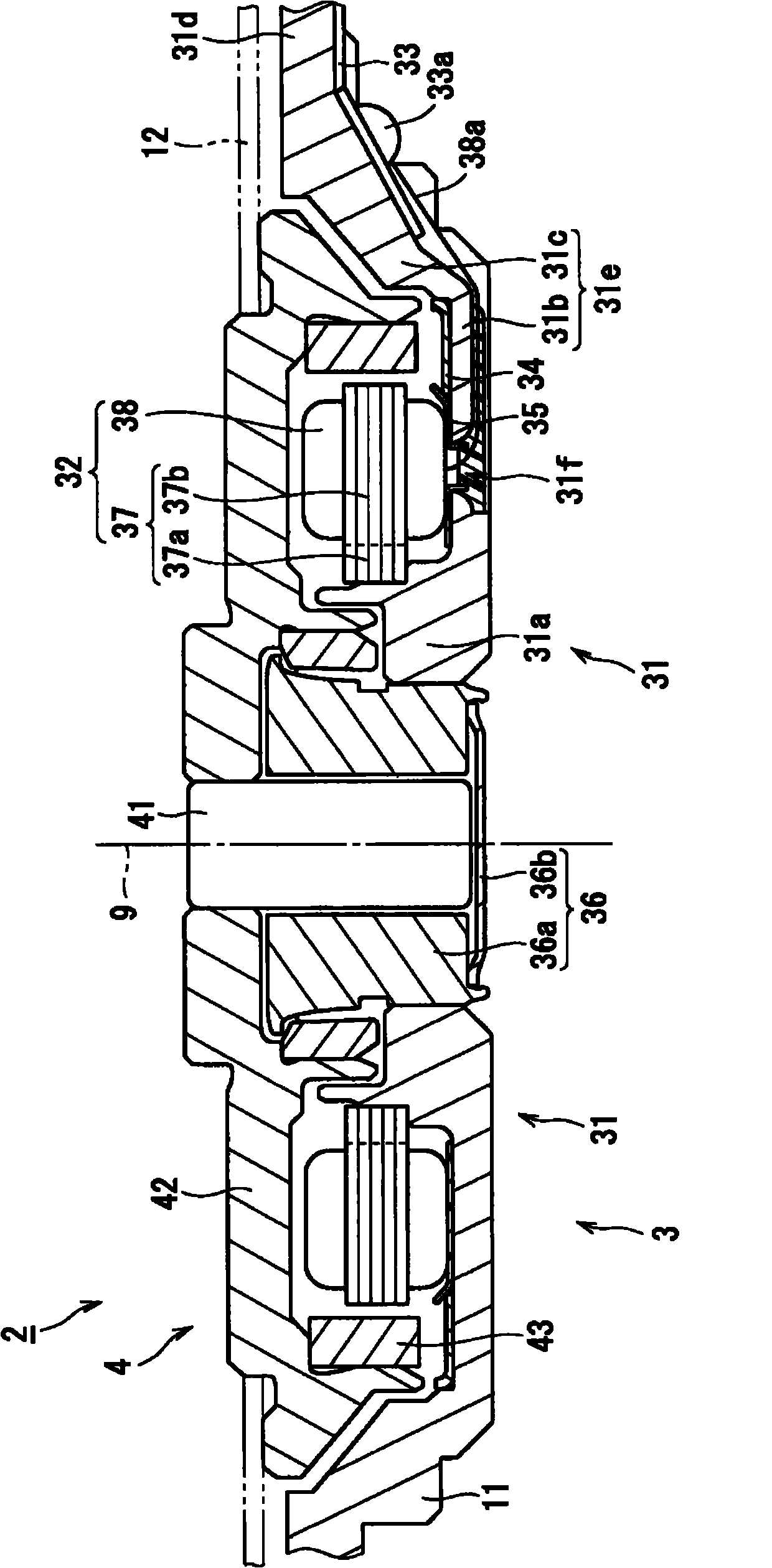 Spindle motor and disc driving device