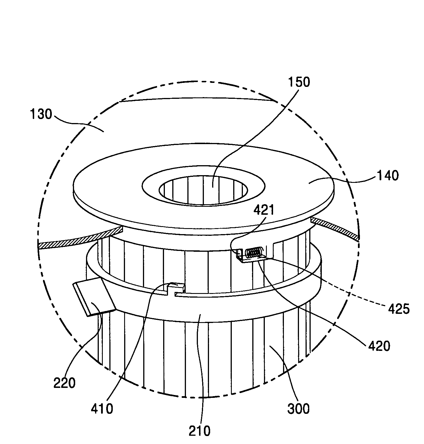 Filter device for vacuum cleaner