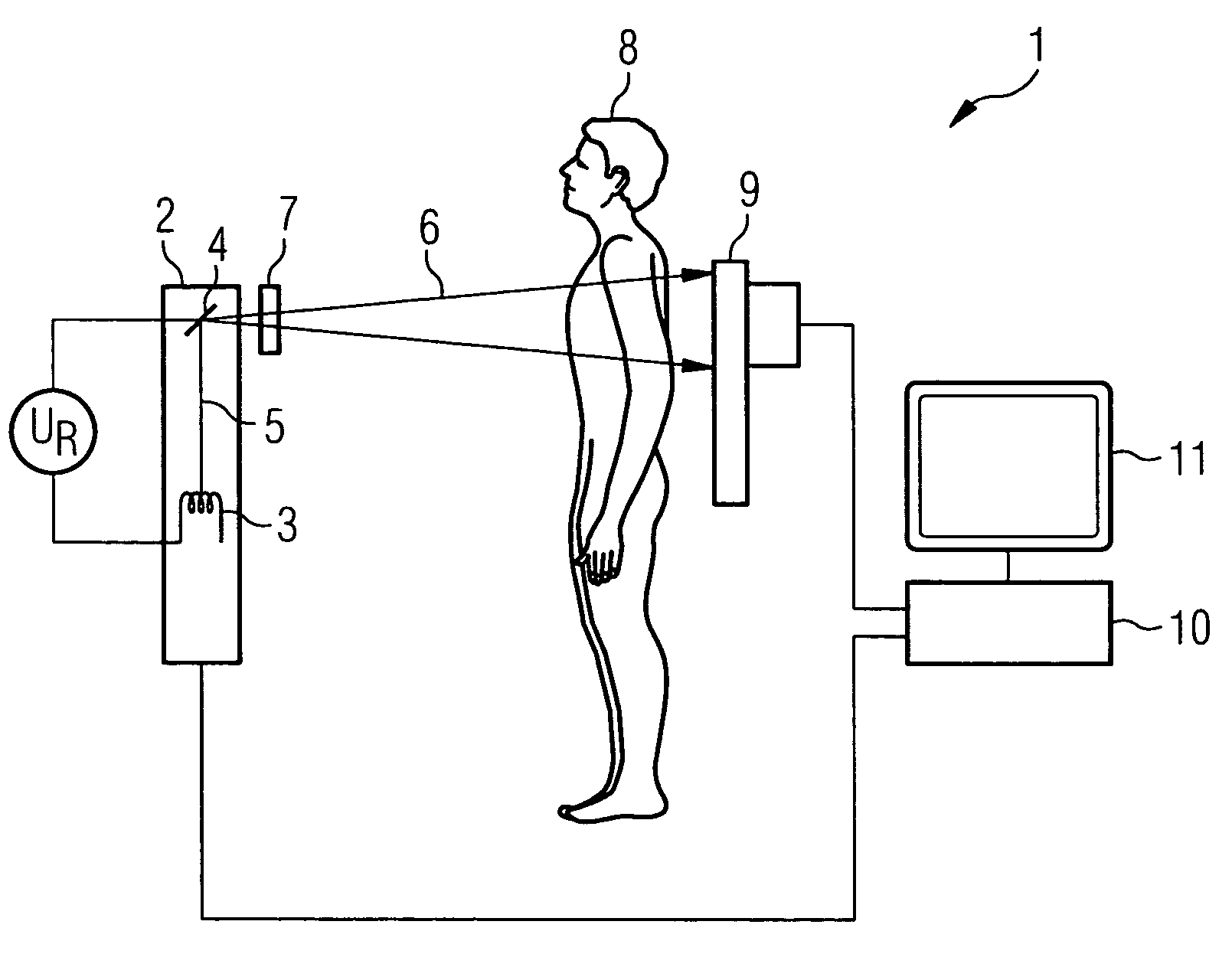 Method for recording projection image