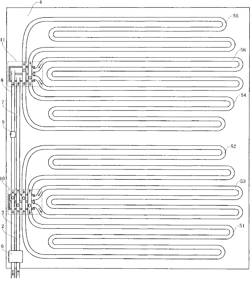 Water blanket, cushion and waterway distributor