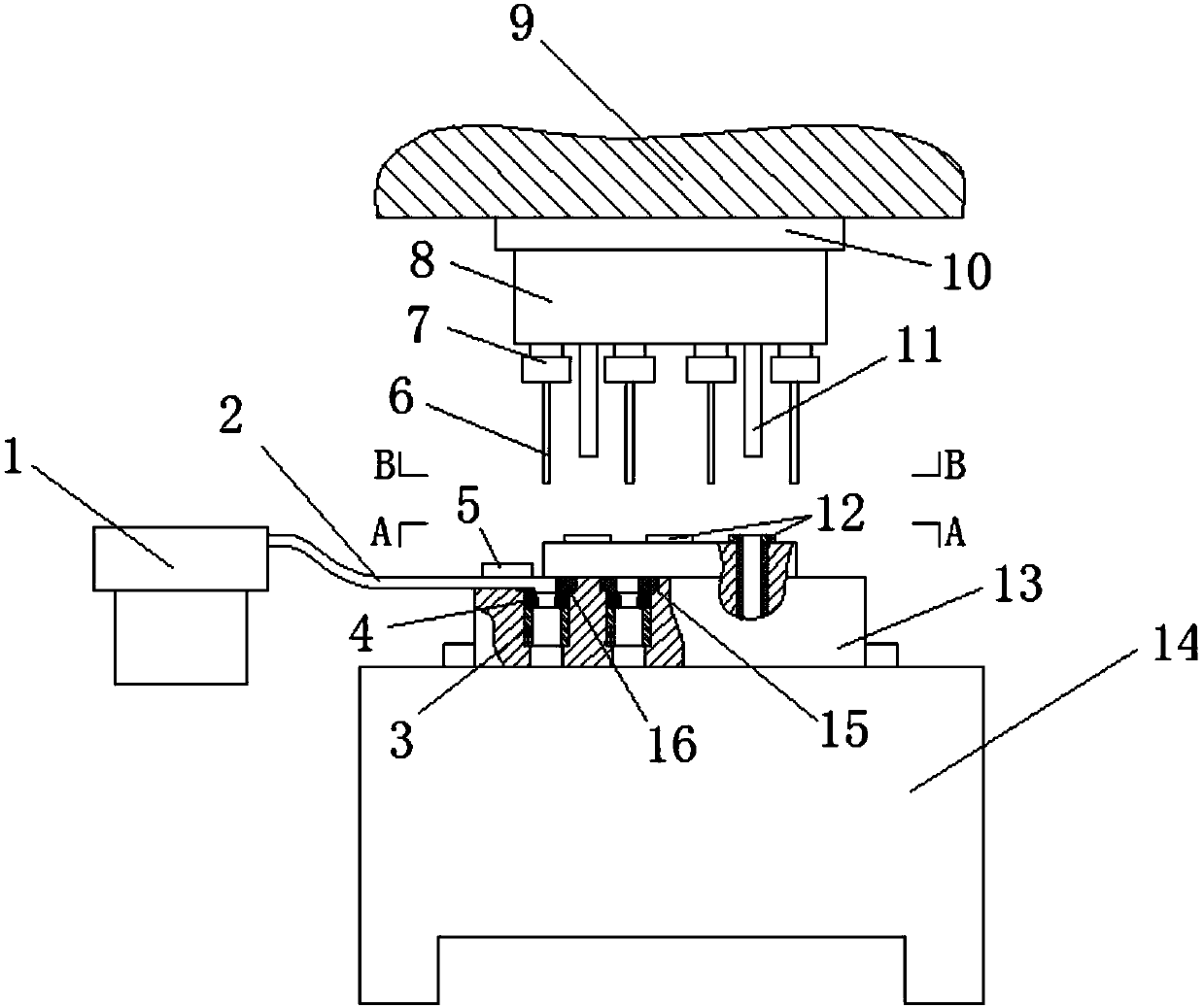 Rotatable composite automatic stretching device