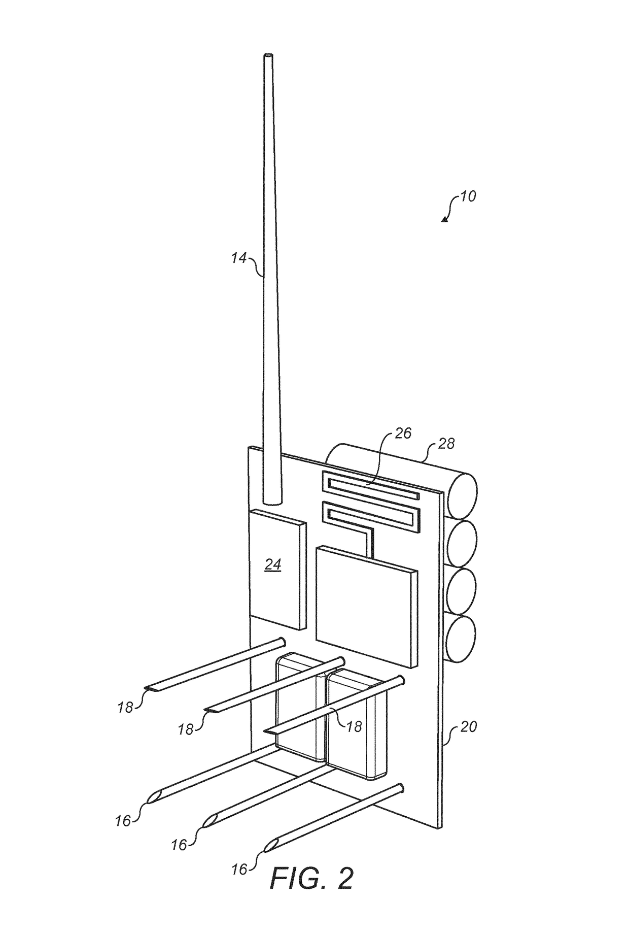 Device and method for measuring plant growth conditions