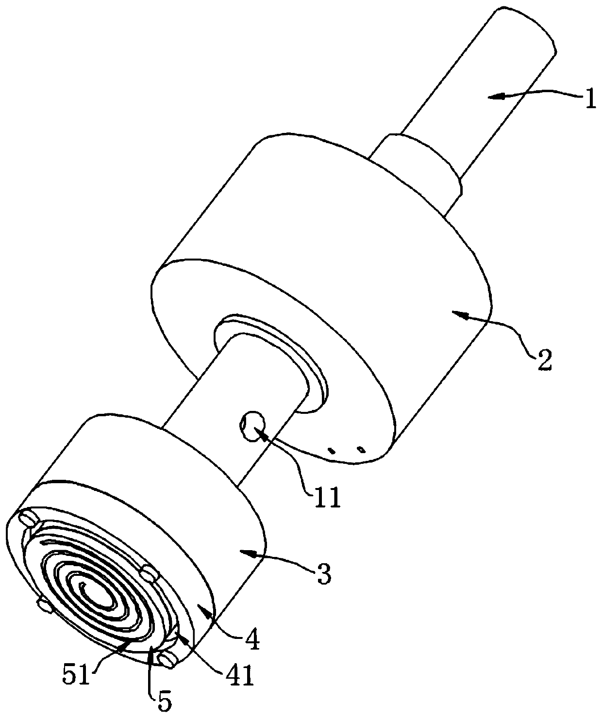 A vibration compound flexible grinding and polishing device