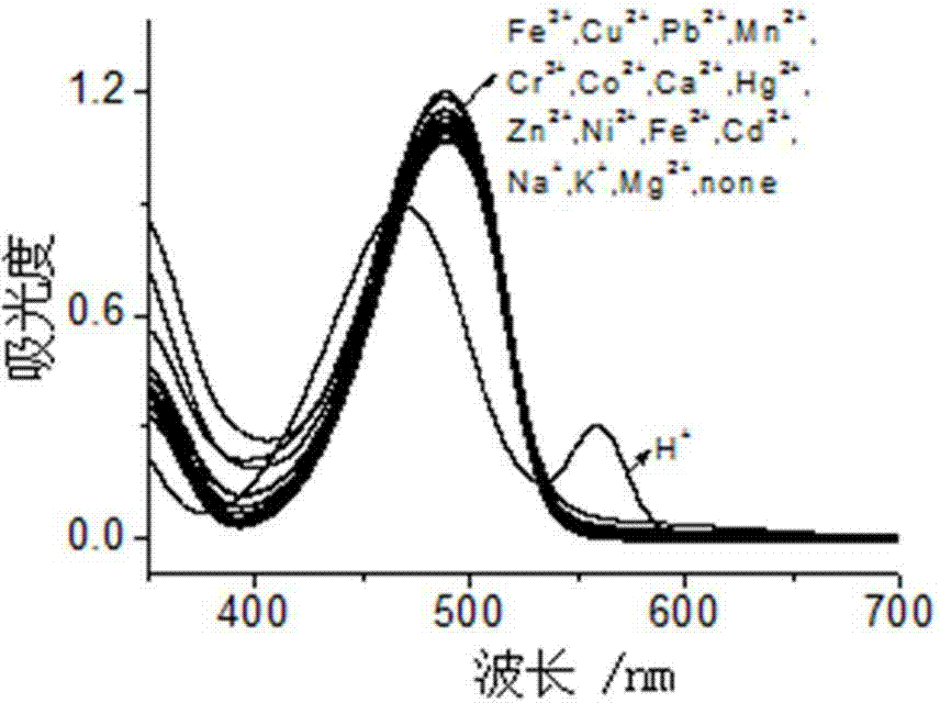 Rhodamine-oxadiazole derivative and preparation method and application thereof