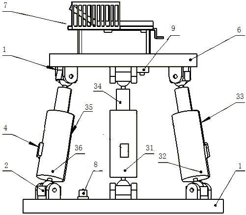 A marine hospital bed with wave compensation function and wave compensation method