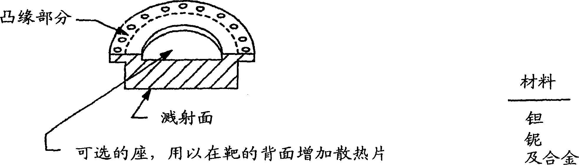 Monolithic sputtering target assembly