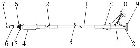 A catheter for clinical endovascular interventional therapy