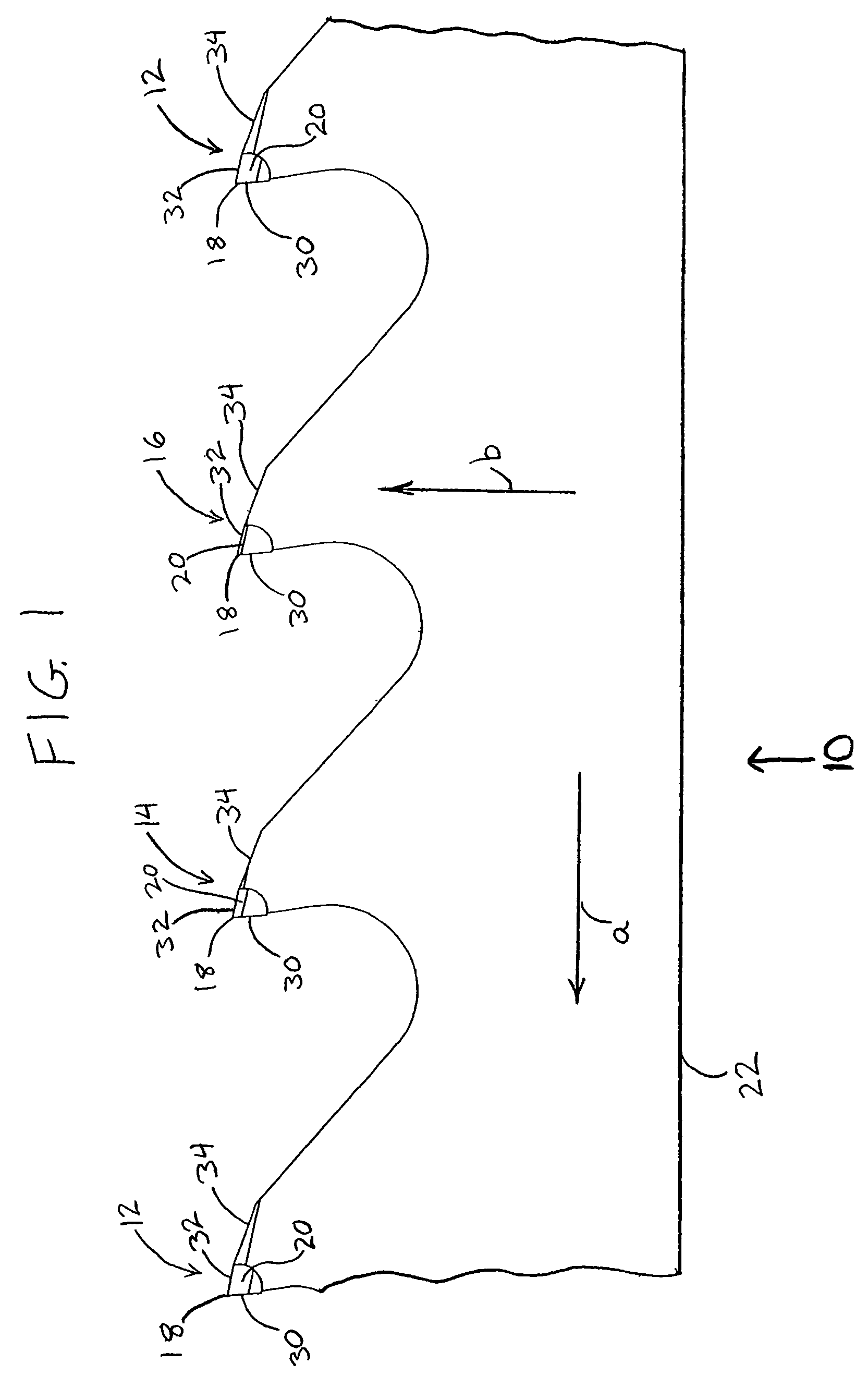 Multi-chip facet cutting saw blade and related method