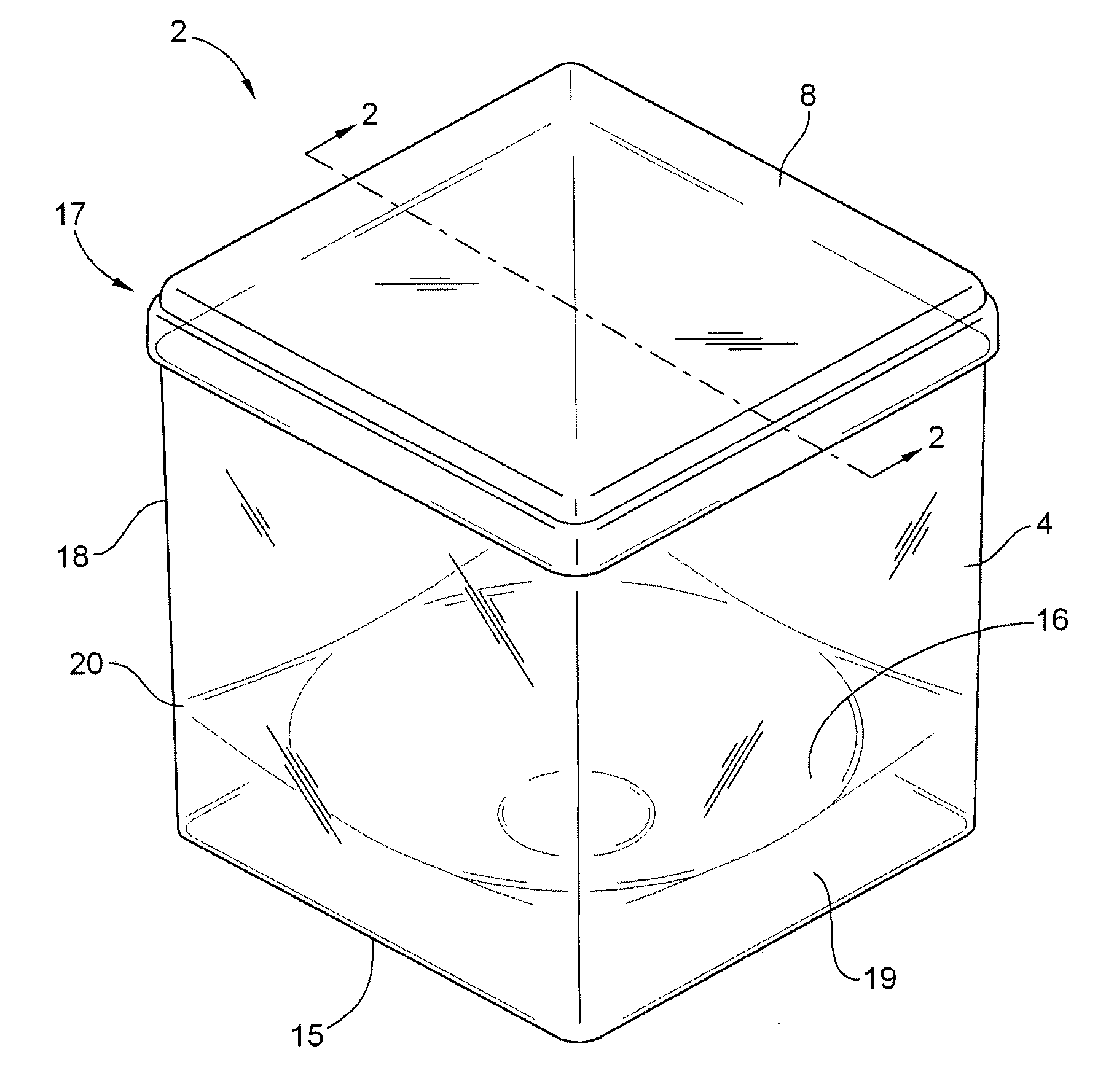 Specimen retention container