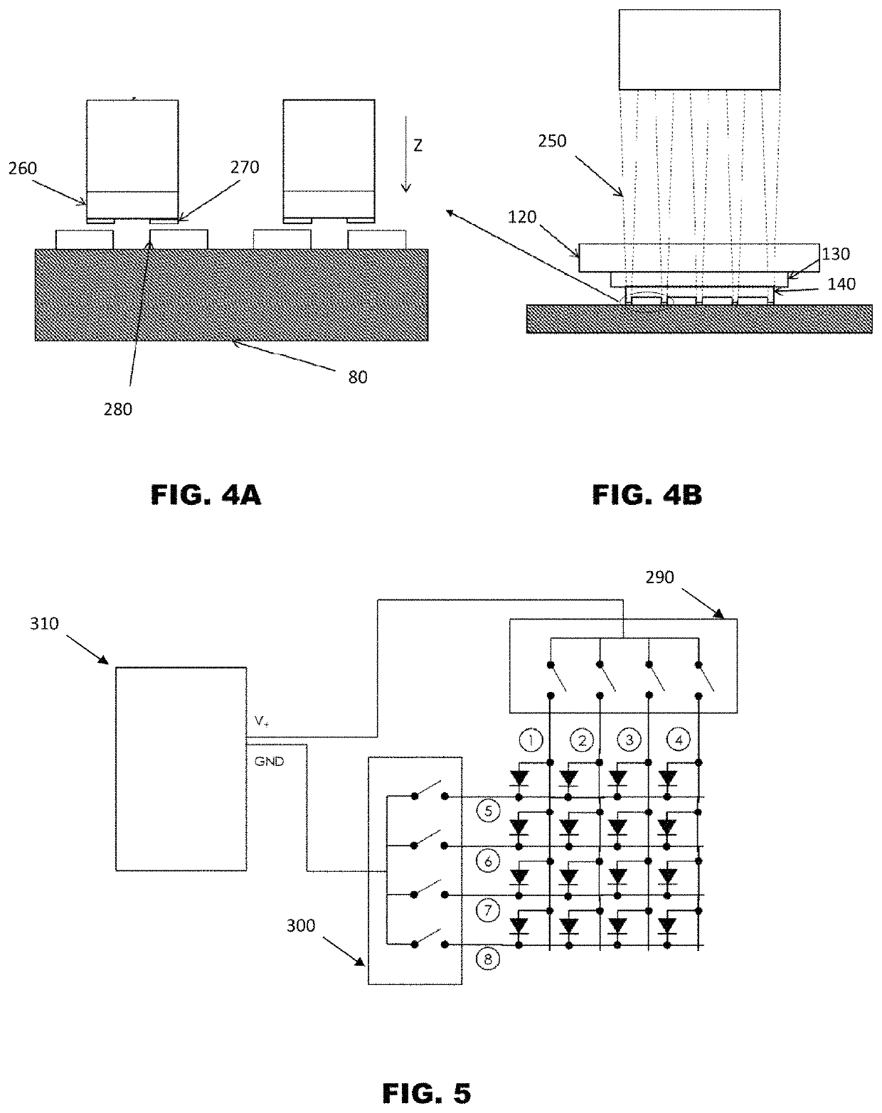 Testing of LED devices during pick and place operations