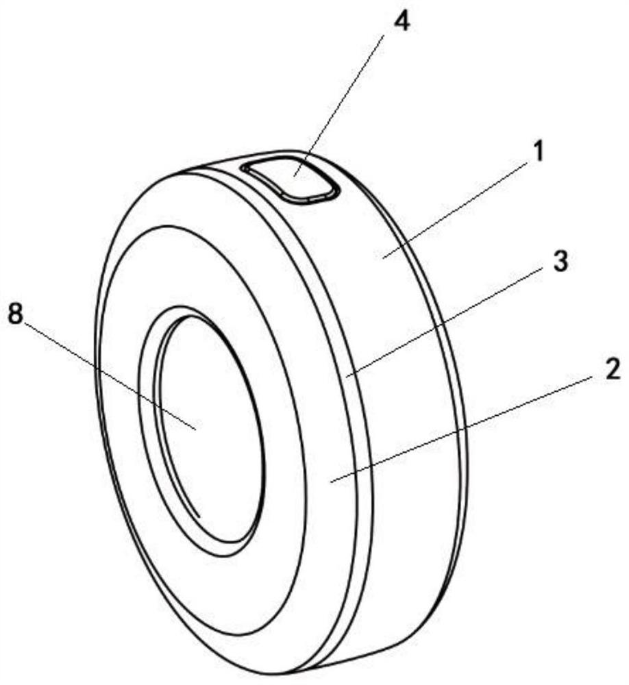 Portable simulation medicine-separated moxibustion instrument capable of recognizing human body and recognition method