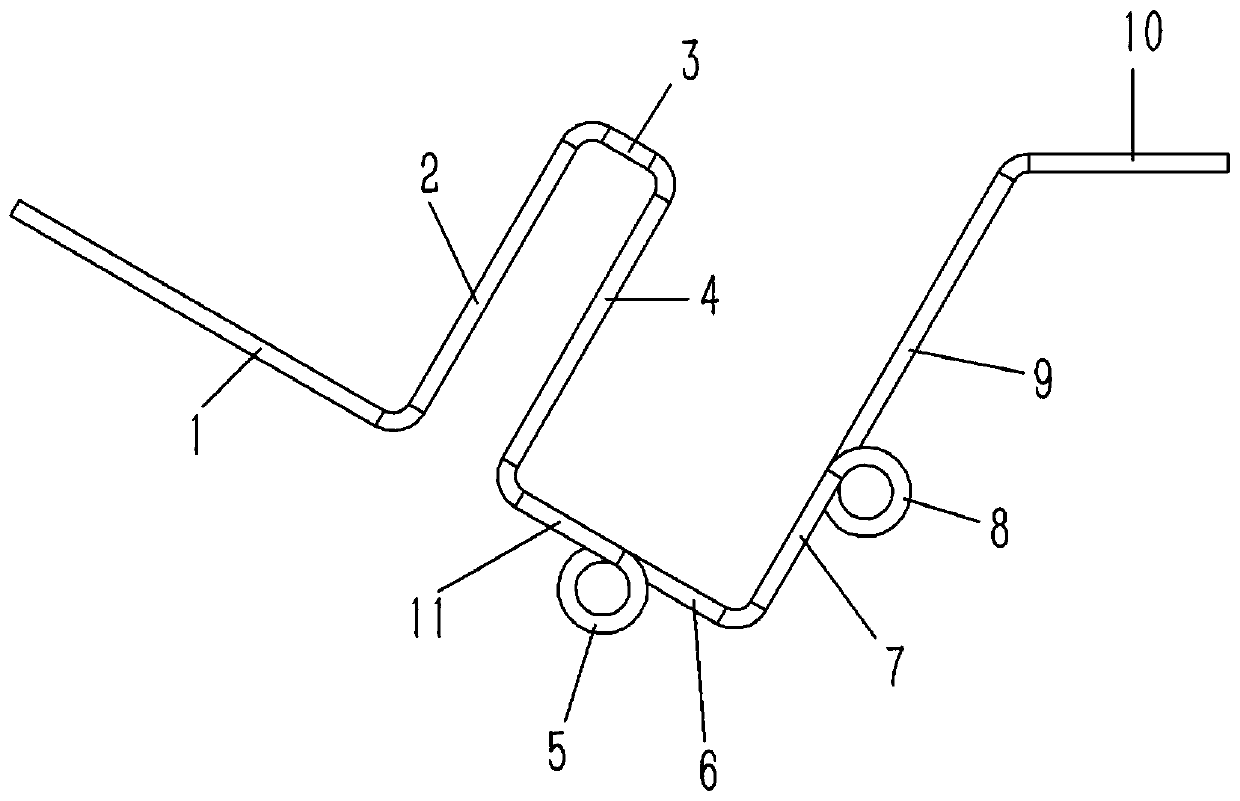 Separation device of pull rope and return rope of photovoltaic panel cleaning robot