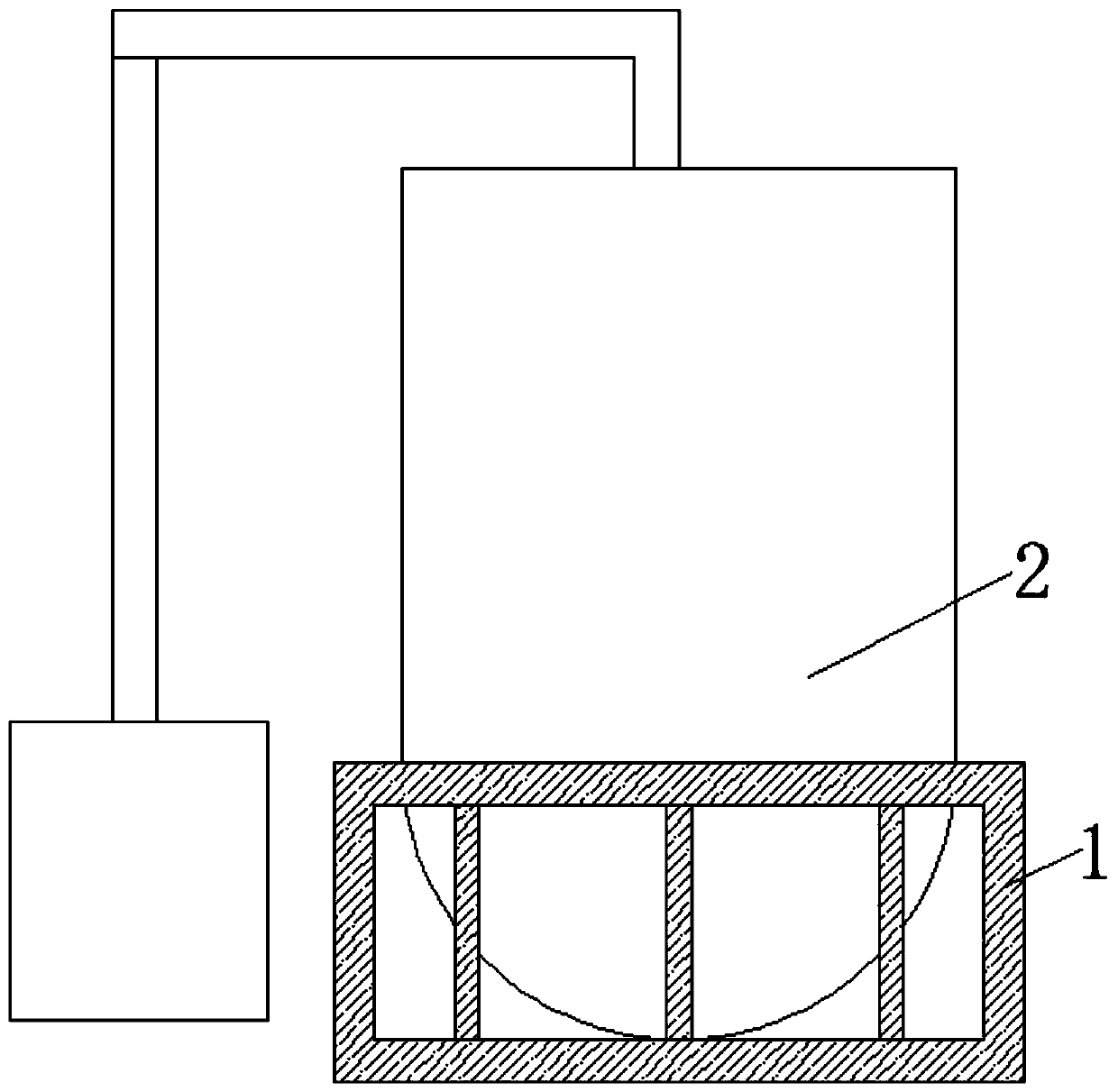 Polyester production alcohol adding device based on gas thermal expansion and cold contraction