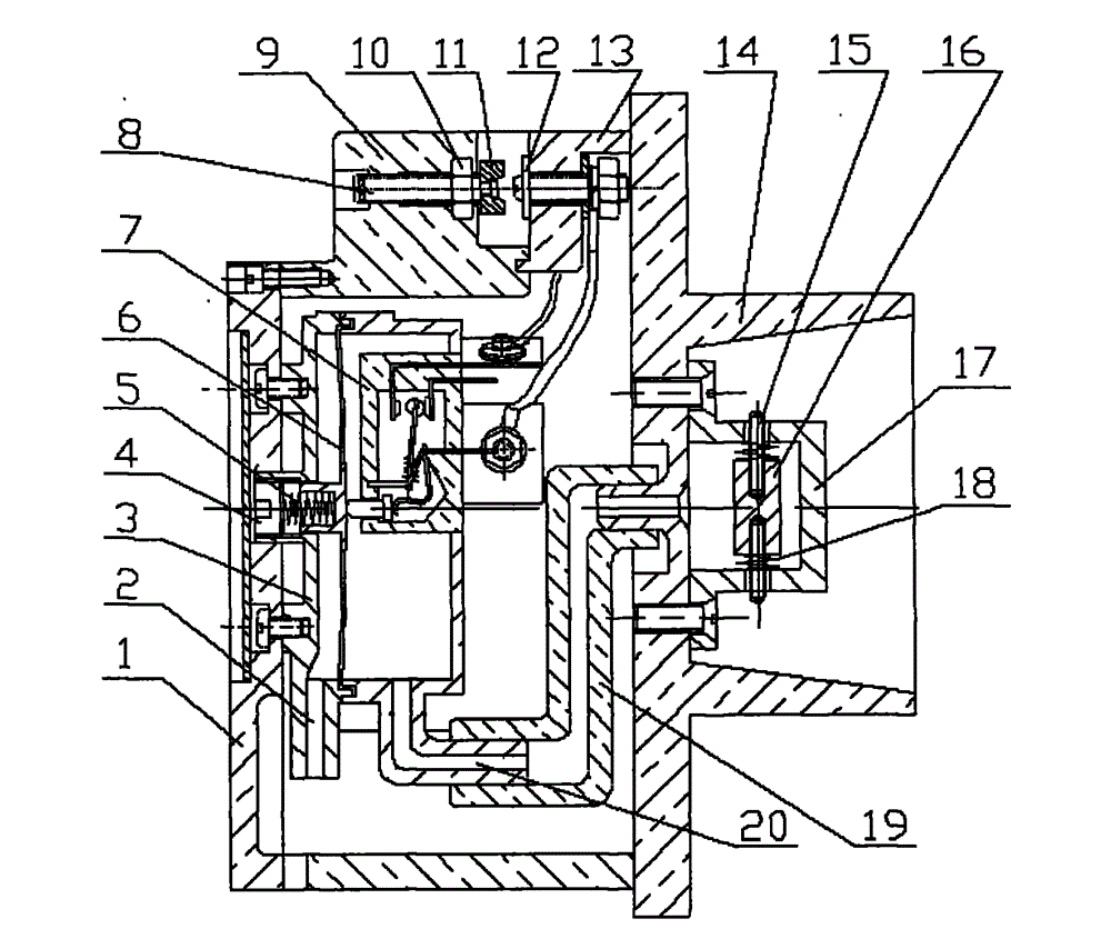 Novel anti-blocking method and device for electric locomotive air channel relay