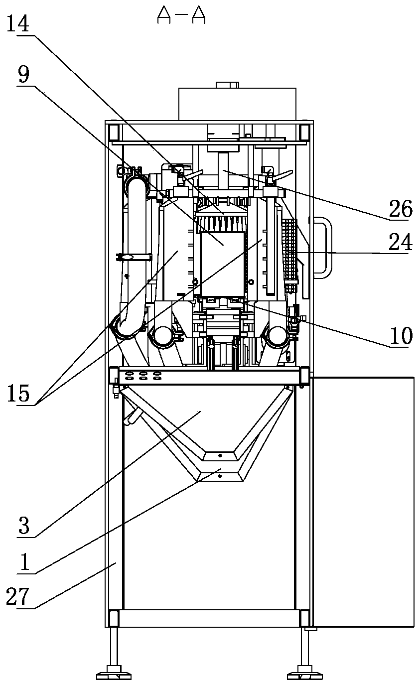 Tank cleaning machine