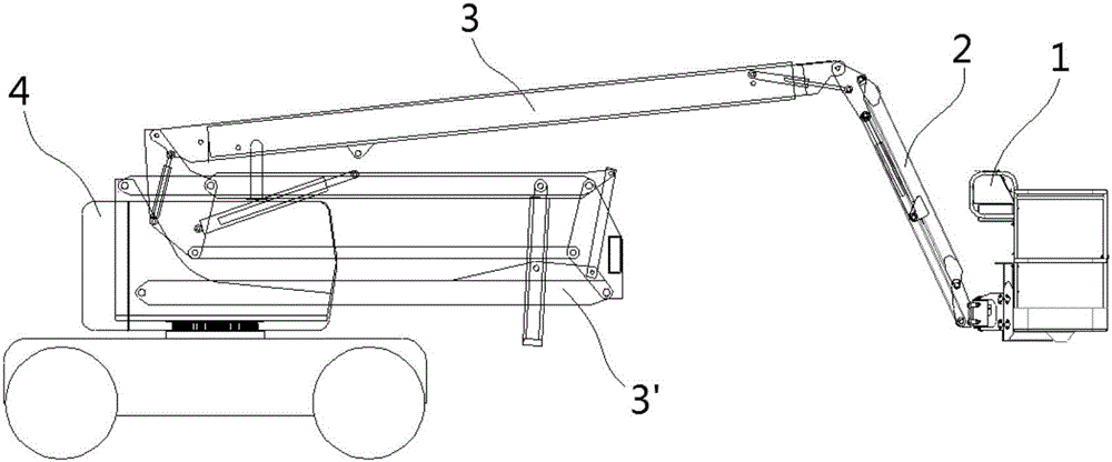 Aerial work platform electronic control system, electronic control method and aerial work platform