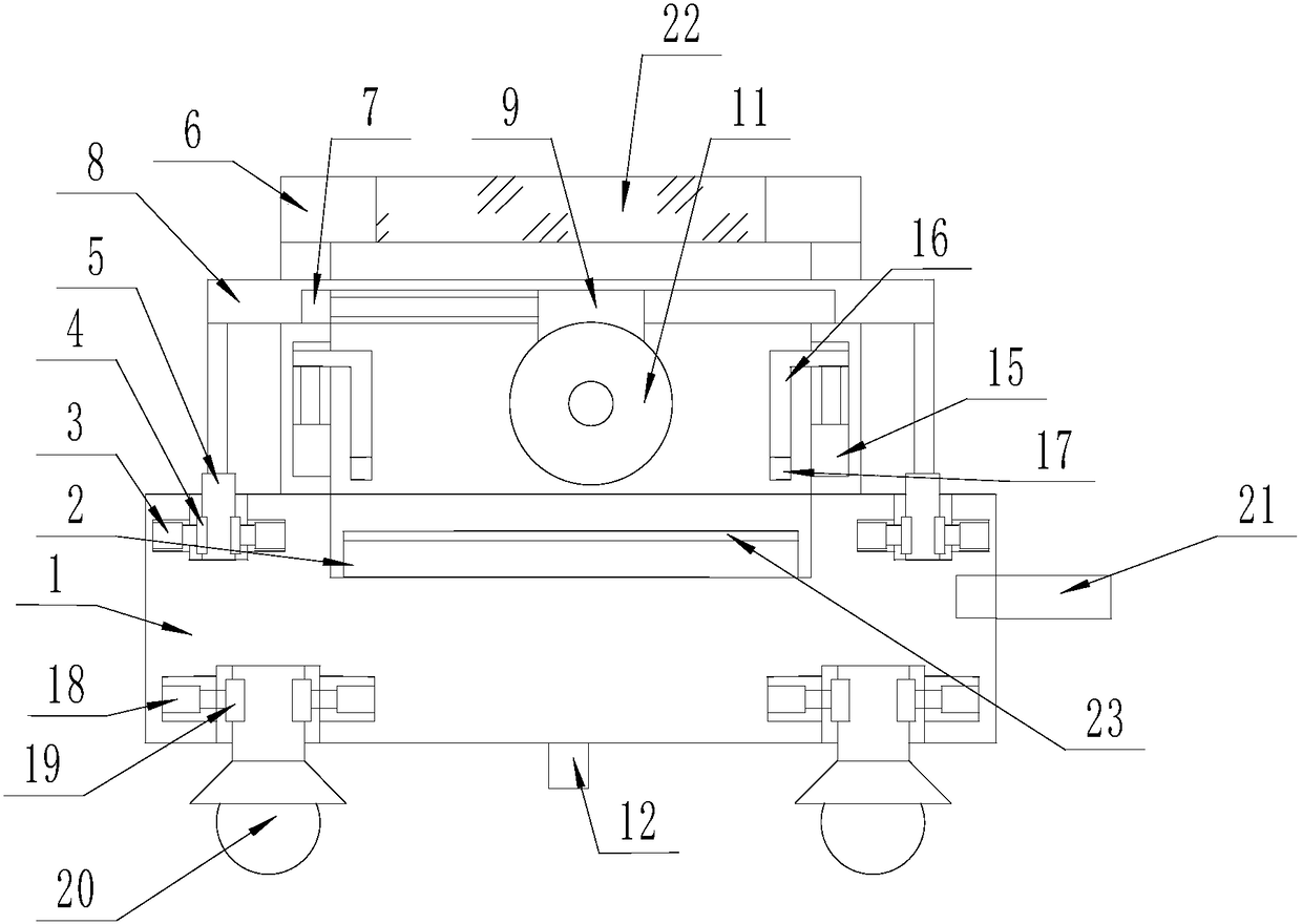 Plate cutting-off device for building