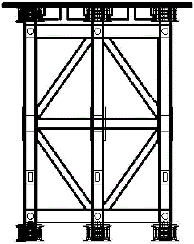 Construction method of trestle based on high-altitude crawler crane