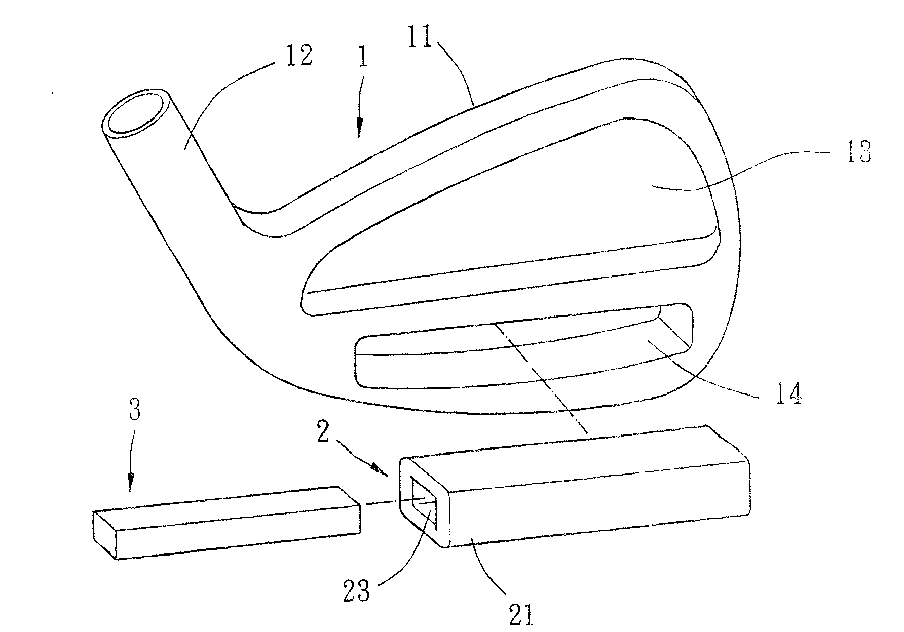 Golf club head counterweight structure able to absorb shock