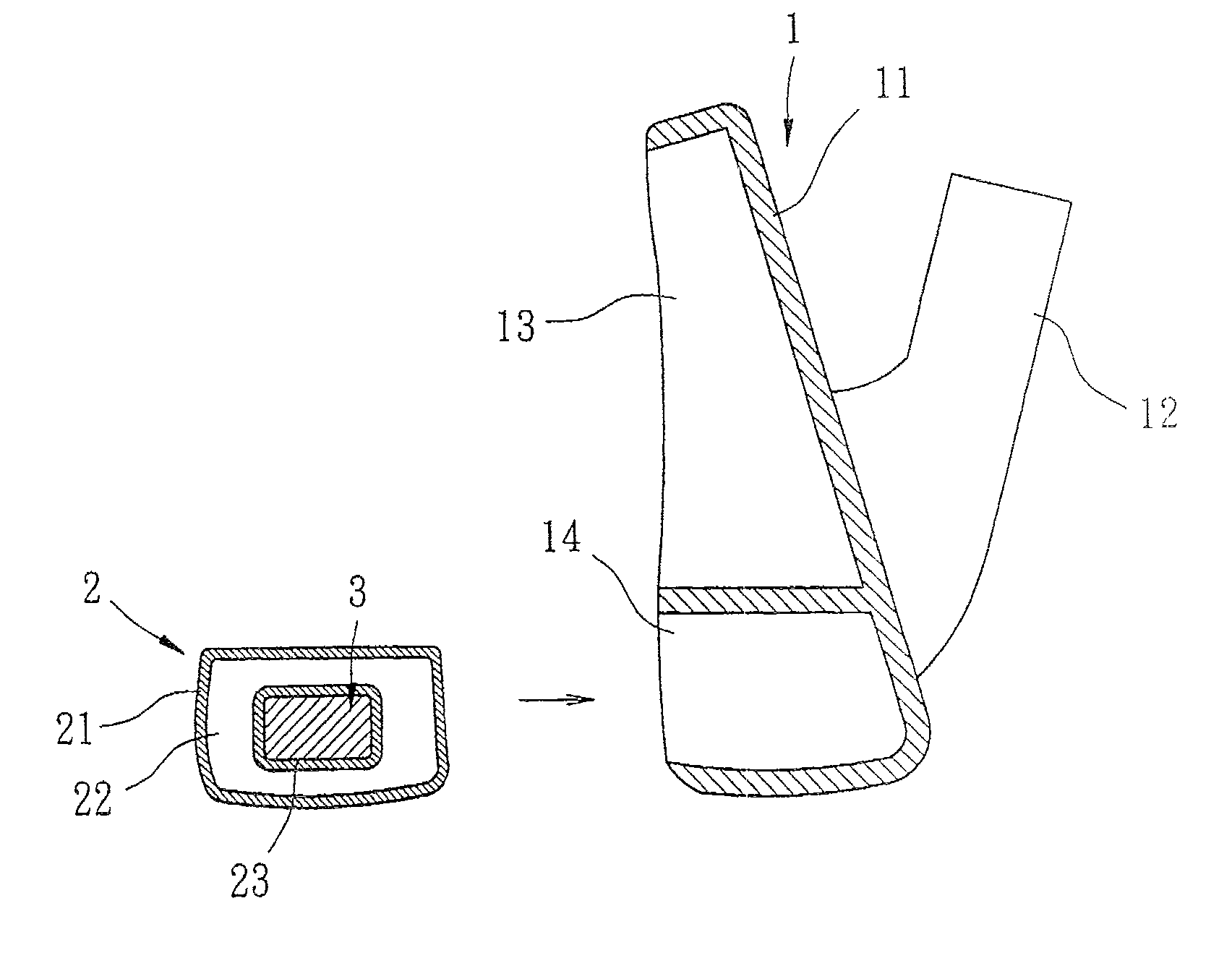 Golf club head counterweight structure able to absorb shock