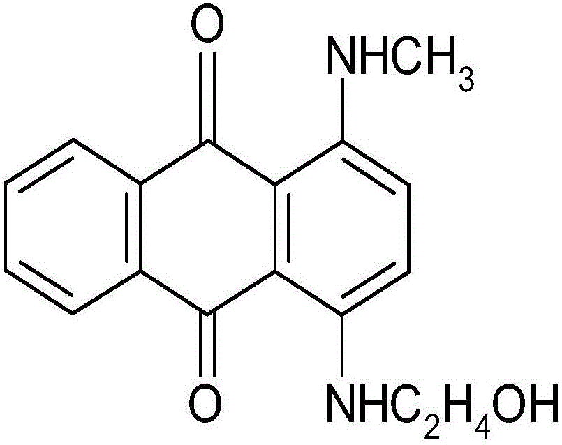 Blue disperse dye and its composition, preparation method and application