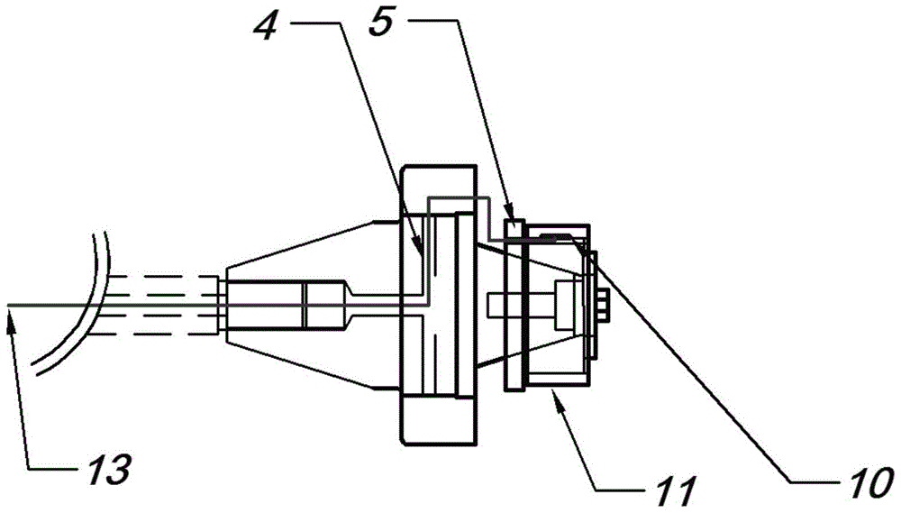 Rolling bearing lubricating oil film thickness testing device and testing method