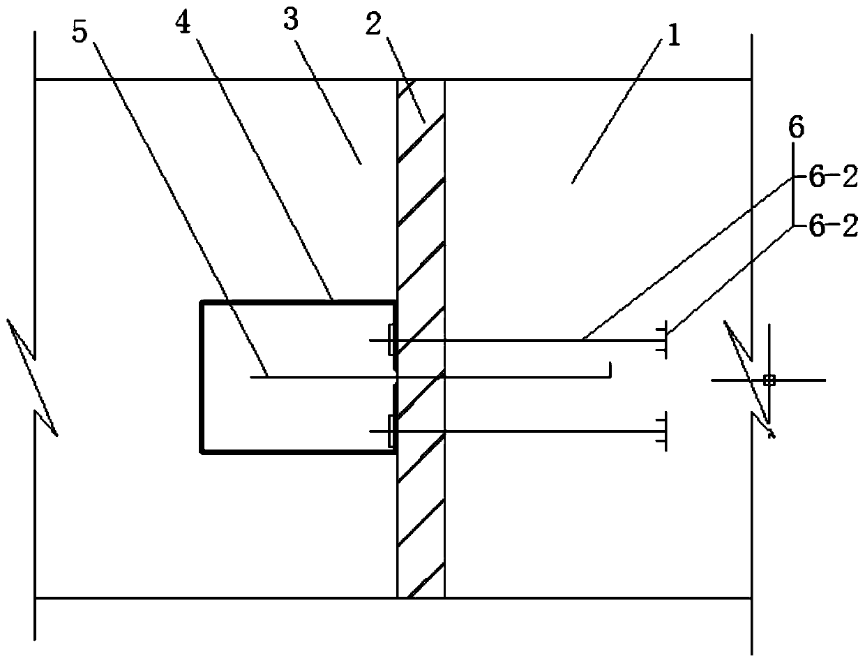 Vertical water stop structure for water conservancy project and construction method thereof