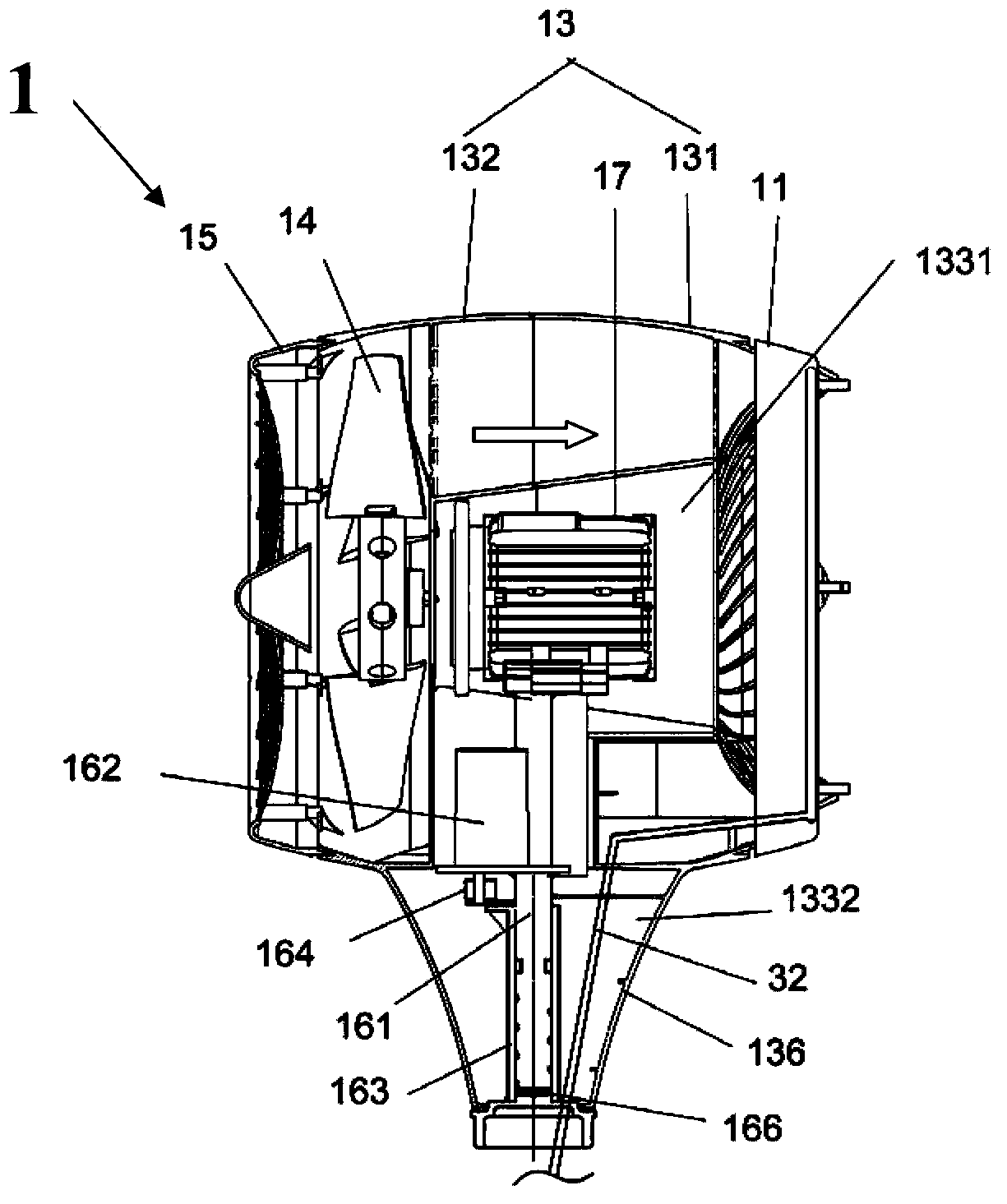 Waterway system and atomization cooling fan