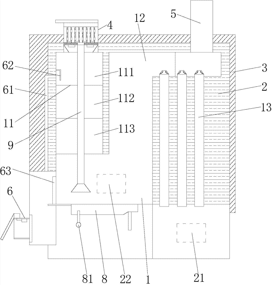 Biomass molding fuel combustion boiler