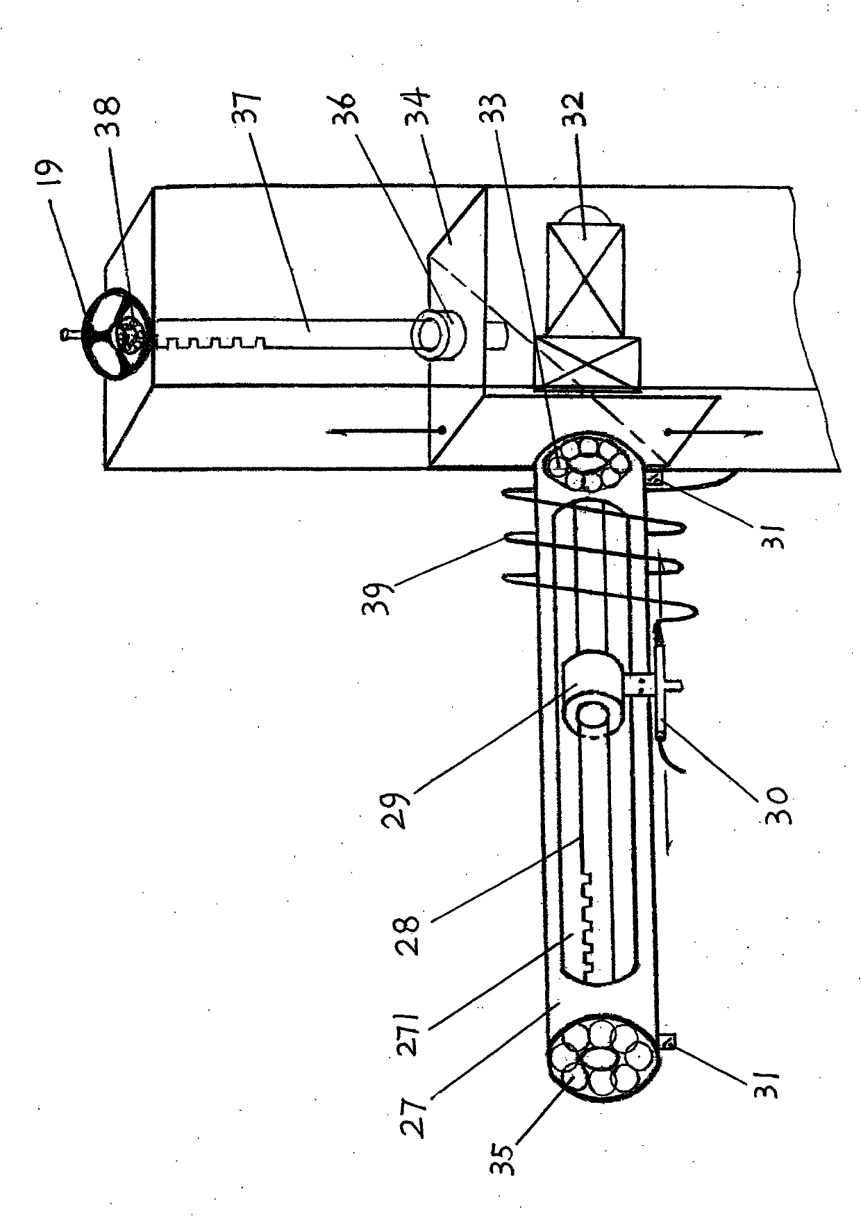 Dust removal device for air filter cartridge