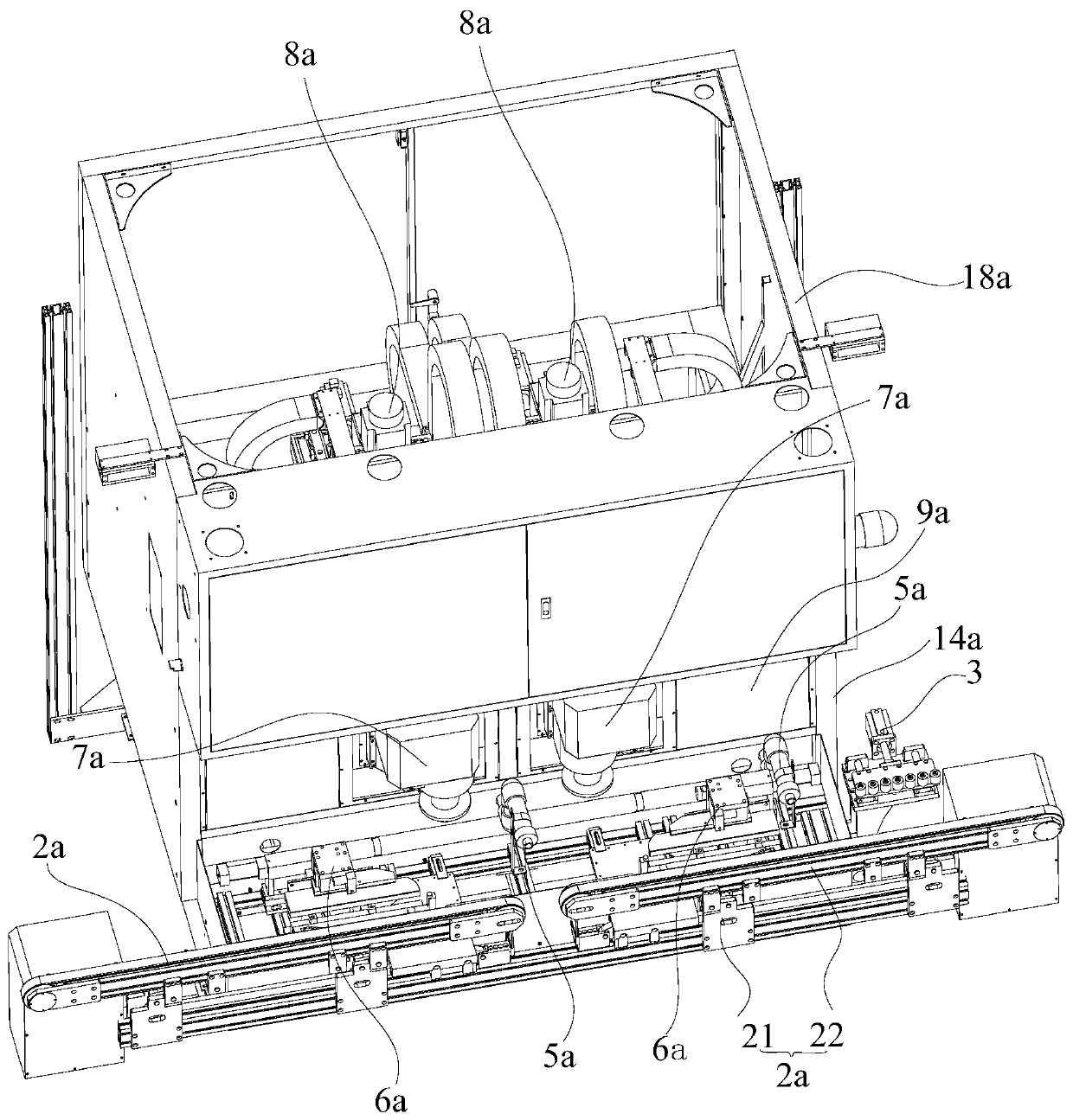 Glass chamfering machine