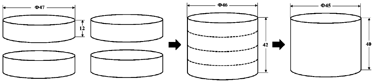 Preparation method of magnesium-rare earth series alloy spectral standard sample