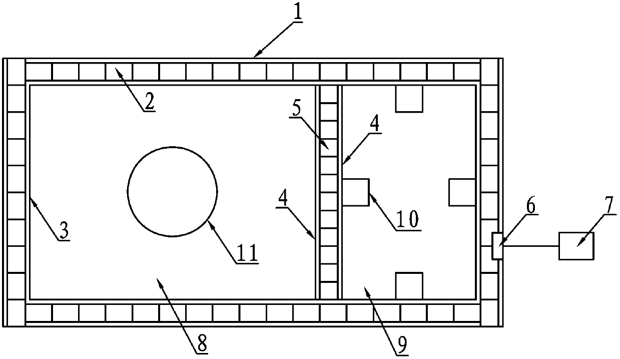 Intercropping rotation-grazing purse net device for enclosing crabs and soft-shell turtles and intercropping rotation-grazing method thereof