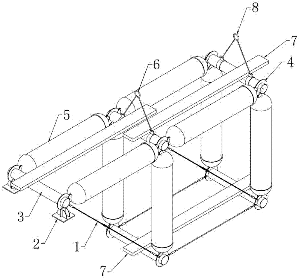 Rapid construction method for truss with pneumatic membrane compression bar