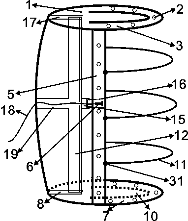 Device and method for measuring partial shielding effectiveness of curved surface of electromagnetic shielding clothing