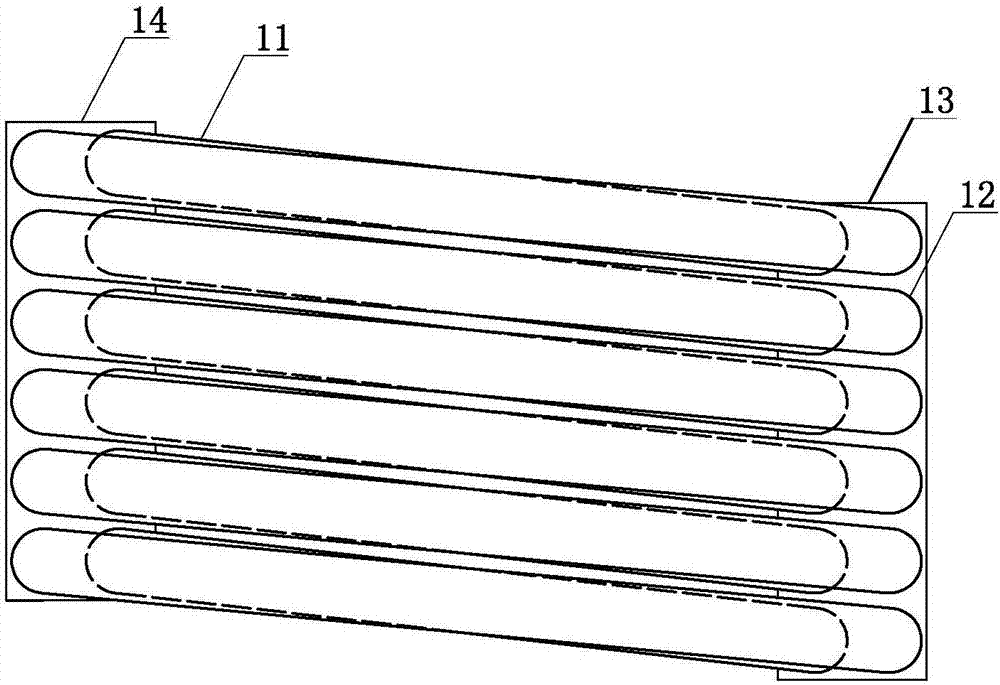 Coil pipe type double-dryness flow dividing and heat exchange evaporator